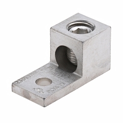 Polaris 250T T Series Rated Lug, 6 AWG to 250 kcmil, 5/16 in Stud, 1 Bolt Holes, Aluminum