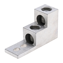 Polaris 350T-2 T2 Stacked Lug, 6 AWG to 350 kcmil Aluminum/Copper Conductor, 5/16 in Stud, 2 Bolt Holes