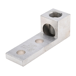 Polaris 800L2 L Series Dual Rated Panelboard Lug, 300 to 800 kcmil, 1/2 in Bolt/Stud, 1-3/4 in Hole Spacing, For Use With Copper and Aluminum Conductors