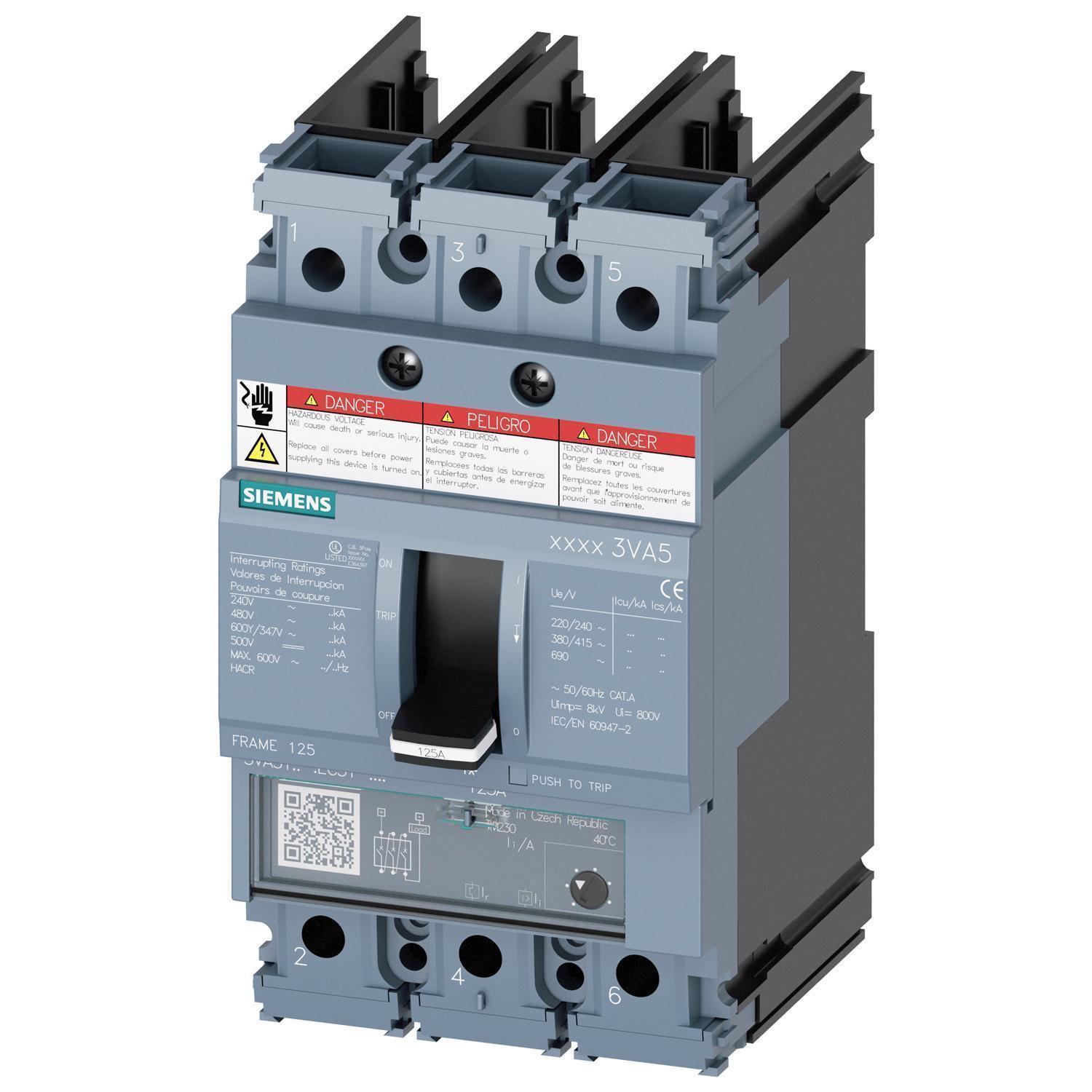 Siemens 3VA5110-5EC31-0AA0 - Molded Case Circuit Breakers