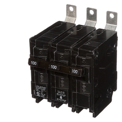 Siemens B3100H Type BLH Molded Case Circuit Breaker, 240 V AC, 100 A, 22 kA Interrupt, 3 Poles, Thermal Magnetic Trip