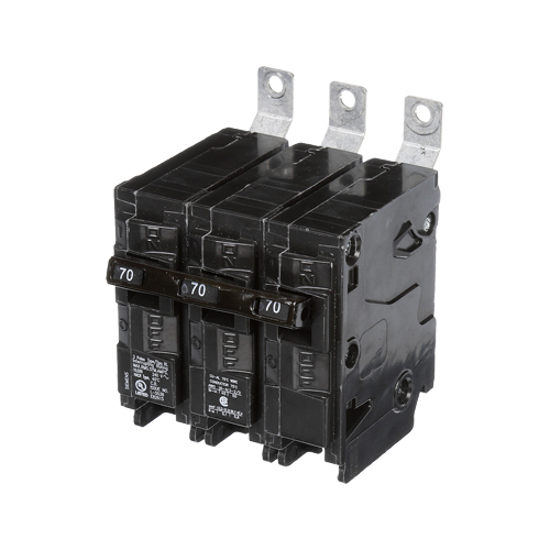 Siemens B370 Type BL Low Voltage Molded Case Circuit Breaker, 240 V AC, 70 A, 10 kA Interrupt, 3 Poles, Thermal Magnetic Trip