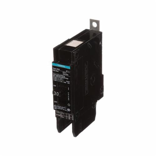 Siemens BQD130 Type BQD Molded Case Circuit Breaker, 277 V AC, 30 A, 14 kA Interrupt, 1 Poles, Thermal Magnetic Trip