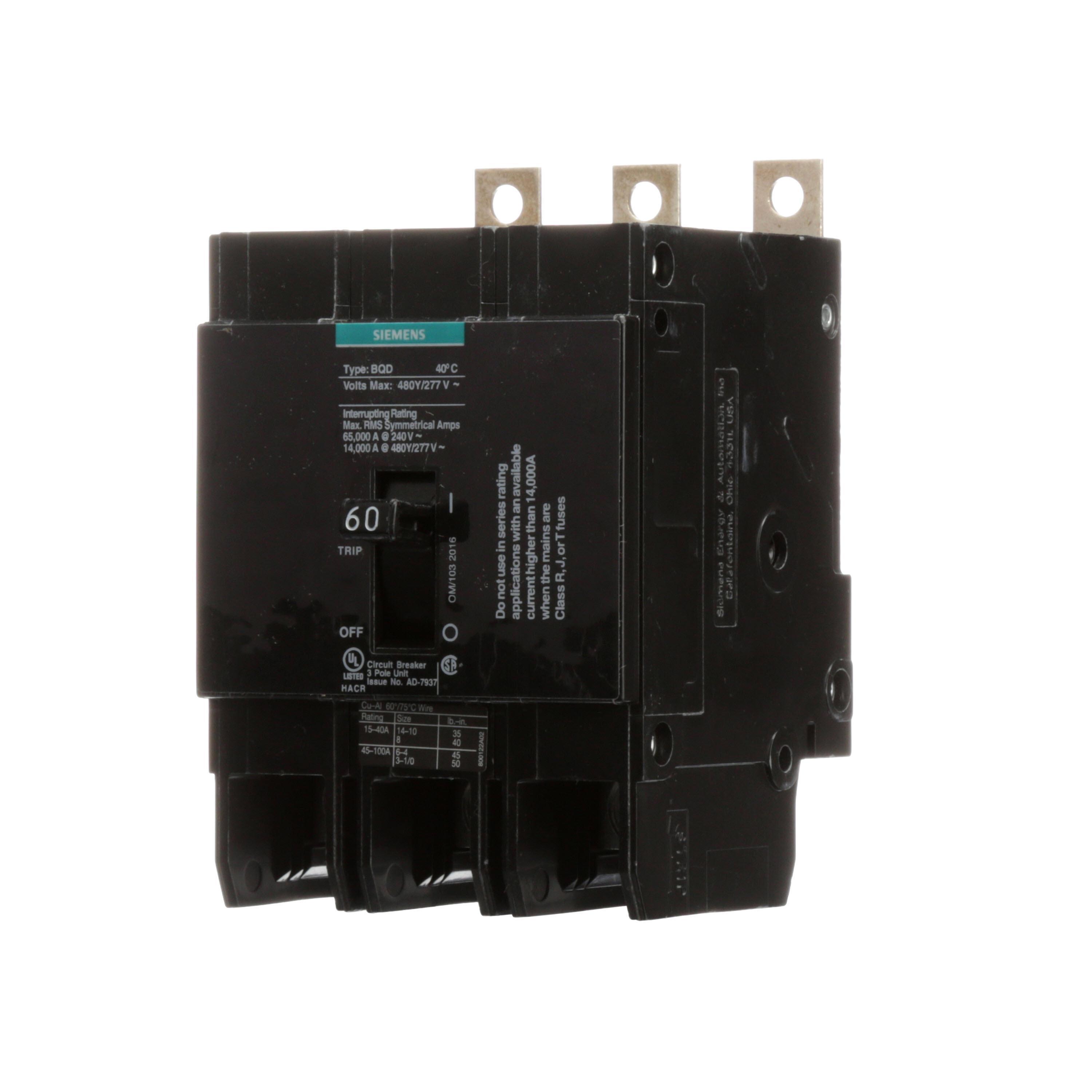 Siemens BQD360 - Molded Case Circuit Breakers