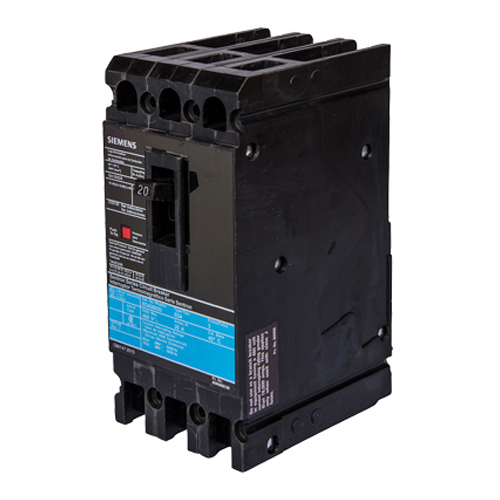 Siemens ED43B060L SentronTM ED43B060L Type ED4 Low Voltage Molded Case Circuit Breaker, 480 V AC/250 V DC, 60 A, 18 kA Interrupt, 3 Poles, Thermal Magnetic Trip