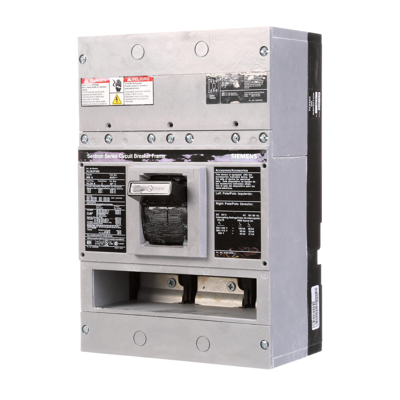 Siemens HLD63F600 - Molded Case Circuit Breakers