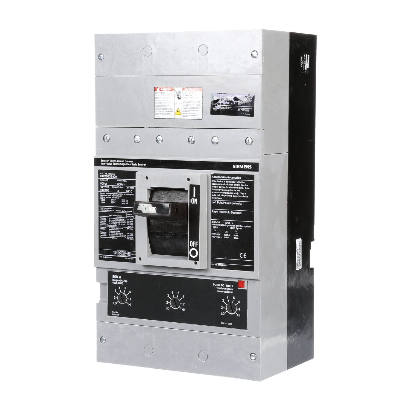 Siemens HMXD63B800 - Molded Case Circuit Breakers