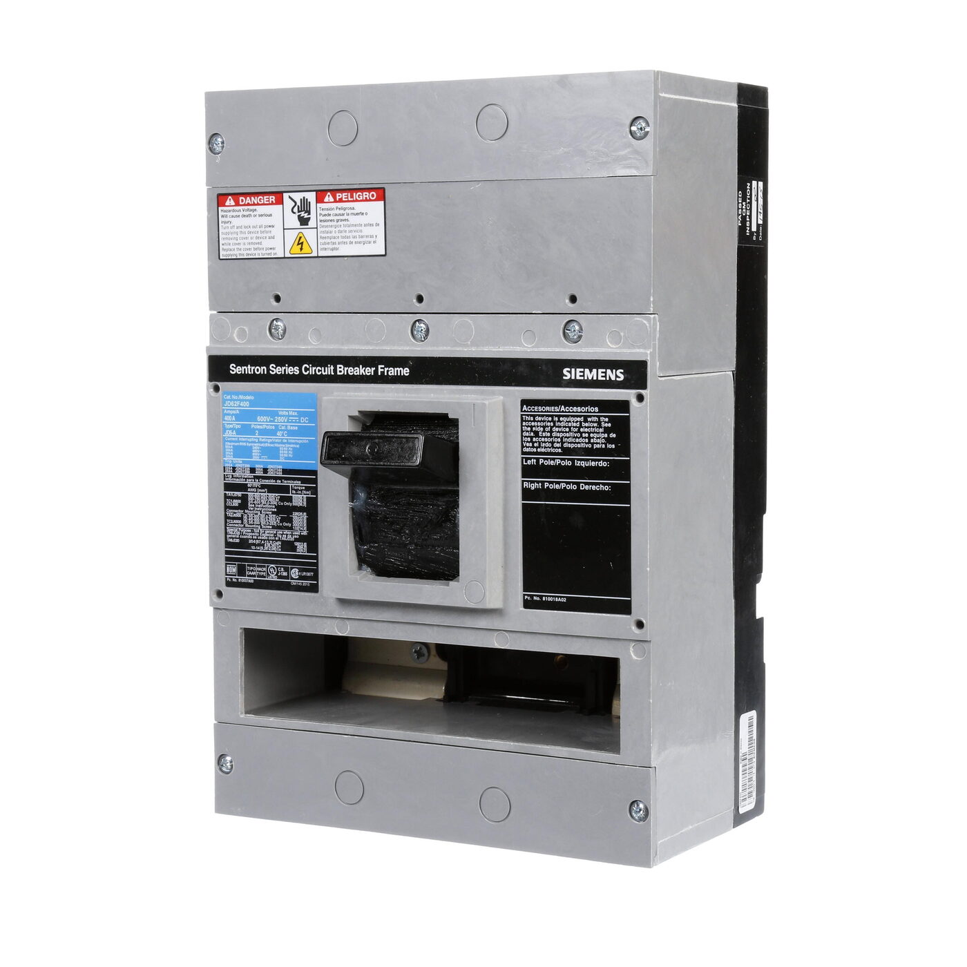 Siemens JD62F400 - Wire Ferrules & Lugs