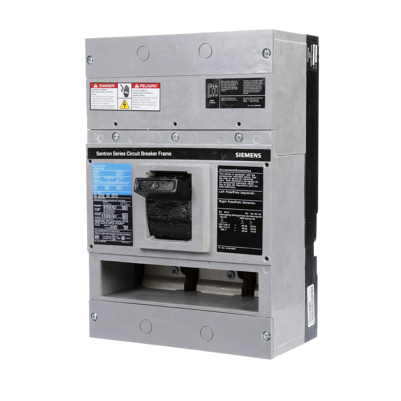 Siemens JD63F400 - Wire Ferrules & Lugs