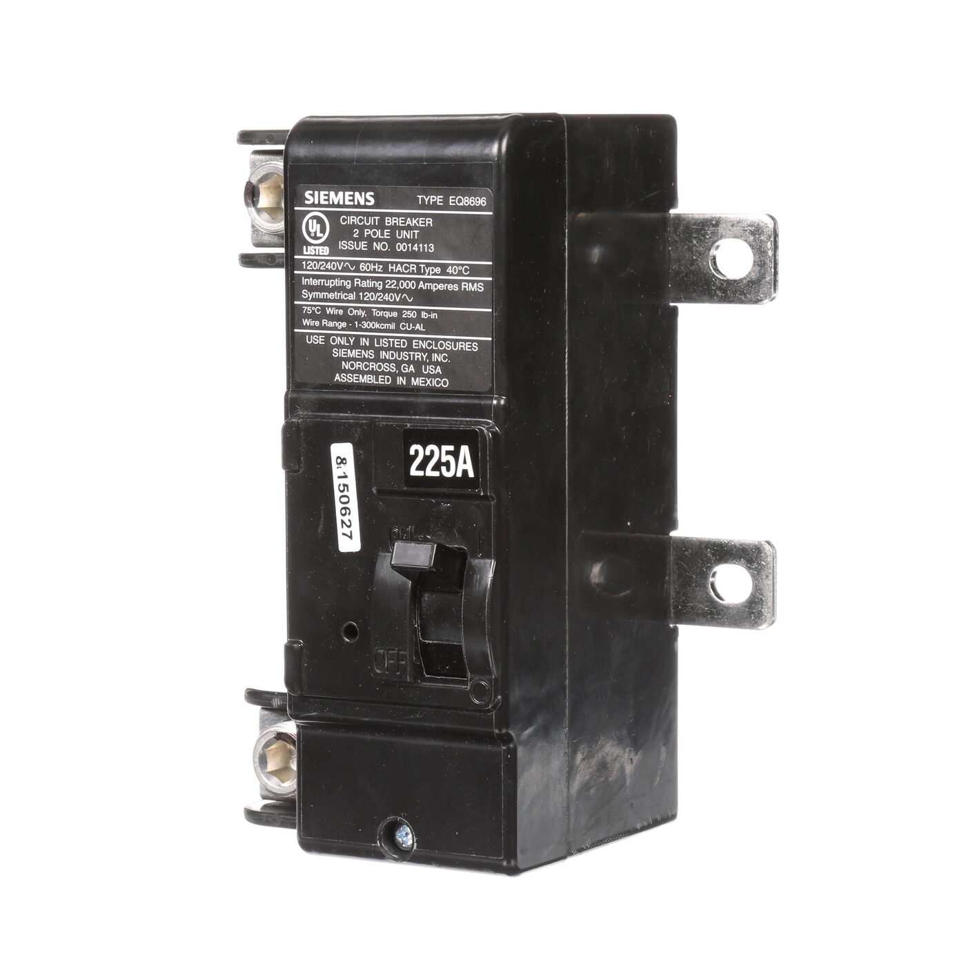 Siemens MBK225A - Molded Case Circuit Breakers