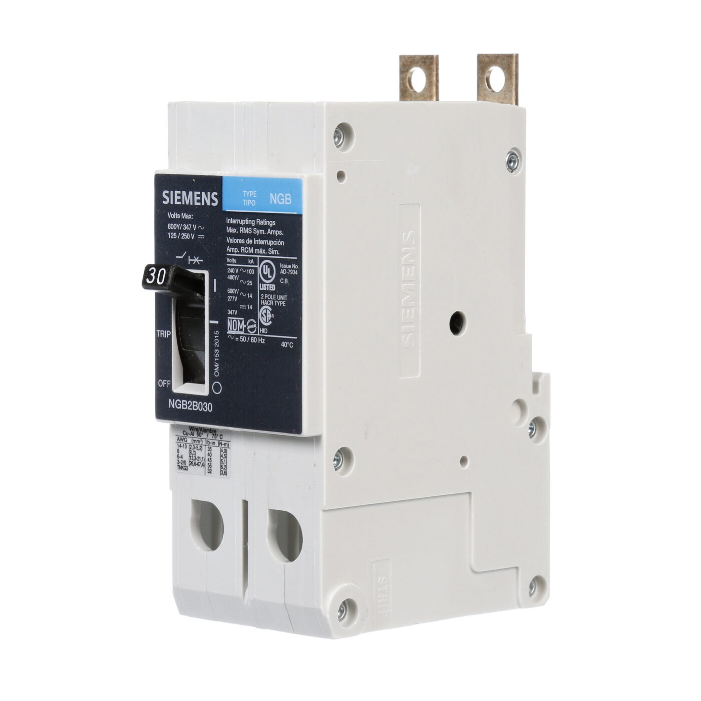 Siemens NGB2B030B - Molded Case Circuit Breakers