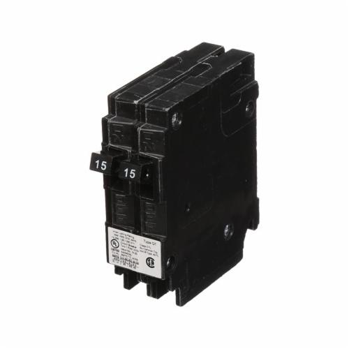 Siemens Q1515NC Type QT Duplex Low Voltage Miniature Non-Current Limiting Molded Case Circuit Breaker, 120 V AC, 15 A, 10 kA Interrupt, 1 Poles, Thermal Magnetic Trip