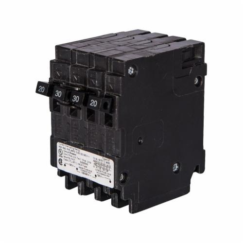 Siemens Q22030CT Type QT Low Voltage Miniature Triplex Molded Case Circuit Breaker, 120/240 V AC, 20 to 30 A, 10 kA Interrupt, 3 Poles, Thermal Magnetic Trip