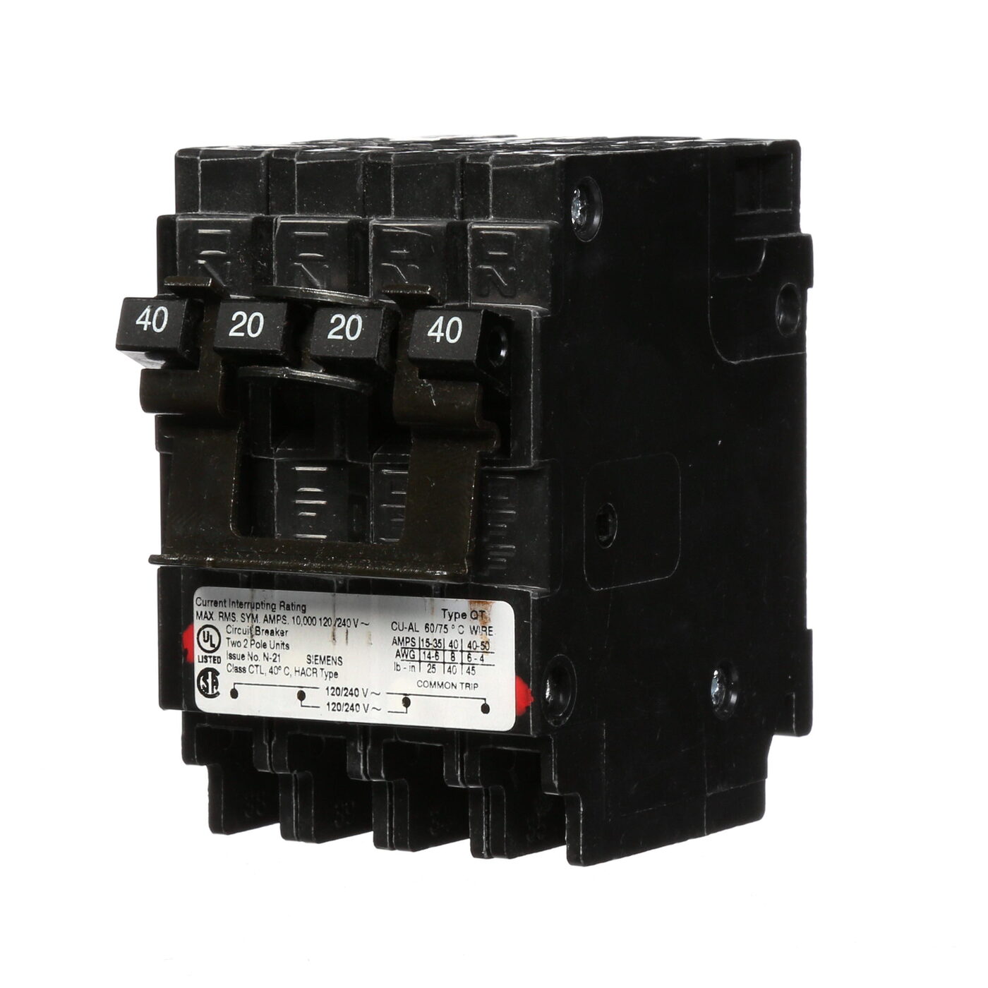 Siemens Q24020CT2 - Molded Case Circuit Breakers