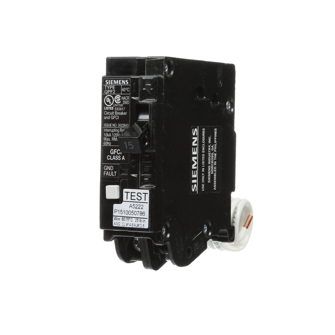 Siemens QF115A - Molded Case Circuit Breakers