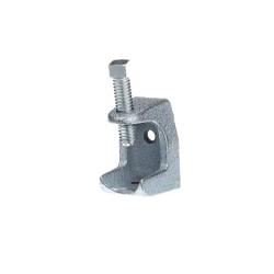 Steel City 500-SC Beam Clamp, 1/4-20 Rod, 15/16 in THK Flange, 450 lb Load, Malleable Iron, Electroplated