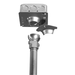 Steel City SHHF 1/2 3/4 SHHF-1/2-3/4 Hands Free Swivel Hanger, For Use With 4 in Square Box, Steel