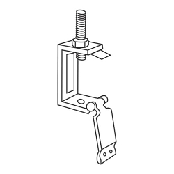 Superstrut A853 800 Hanger, For Use With 3/8, 1/2 in Hanger Rod, A/AR/B/BR/C Series Single Channel, Surface Raceway and Lighting System, Steel, GoldGalv®