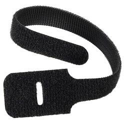 Ty-Rap FO200-40-0 Slotted Cable Tie, 9 in L x 1/2 in W x 1/16 in THK, Nylon/Polyethylene, Black