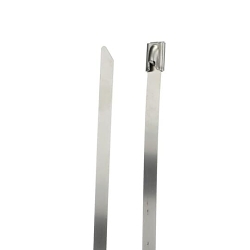 Ty-Rap LS-7.9-520B High Performance Heavy Duty Cable Tie, 20-1/2 in L x 0.305 in W x 0.01 in THK, 316 Stainless Steel, Metallic Gray