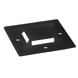 Ty-Rap TC150X150AX-L Large Mounting Base, 4-Way, Adhesive/Threaded Mount, 0.19 in W Tie, Nylon/Polyamide 6.6, Black