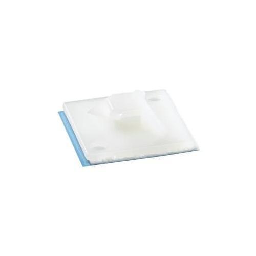 Ty-Rap TC5347A 1-Piece Cable Tie Mounting Base, 4-Way, Self-Adhesive Mount, 0.301 in W Tie, Nylon/Polyamide 6.6, Natural