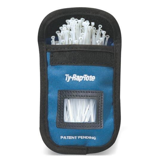 Ty-Rap TY-TOTE-23 Cable Tie Dispenser, 3.62 in Lx 0.09 x in W x 0.03 in THK, 185 deg F Operating Temperature, Polyester, Blue