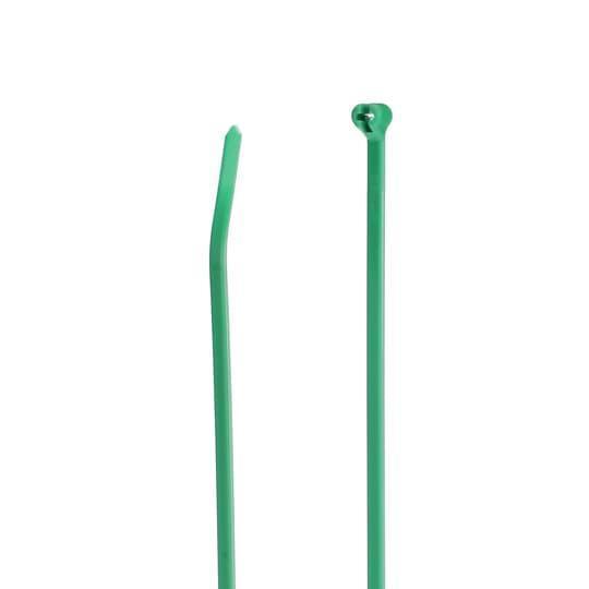 Ty-Rap TY26M-5 TYM Standard High Performance Cable Tie, 10.9 in L x 0.146 in W x 0.04 in THK, Nylon/Polyamide 6.6, Green