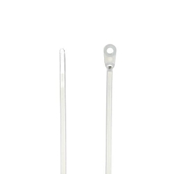 Ty-Rap TY34M Integrated Mounting Hole Cable Tie, 6 in L x 0.14 in W x 0.04 in THK, Nylon/Polyamide 6.6