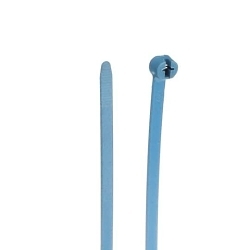 Ty-Rap TY527M-PDT Detectable Cable Tie, 13-1/2 in L x 0.27 in W x 0.06 in THK, Polypropylene, Blue