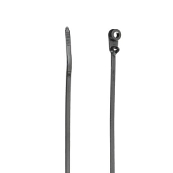 Ty-Rap TY534MX Integrated Mounting Hole Cable Tie, 6 in L x 0.14 in W x 0.04 in THK, Nylon/Polyamide 6.6