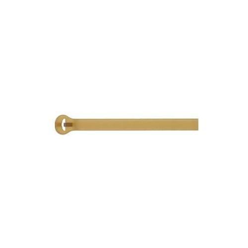 Ty-Rap TYHT24M TYHTM Extra High Temperature Cable Tie, 5-1/2 in L x 0.14 in W x 0.045 in THK, Nylon/Polyamide 4.6, Olive