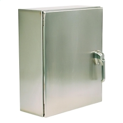 Wiegmann N412603612SS3PTC ULTIMATE® 1-Door Welded Seam Enclosure, 36 in W x 12 in D x 60 in H, NEMA 3R/4/4X/12/13, 304 Stainless Steel