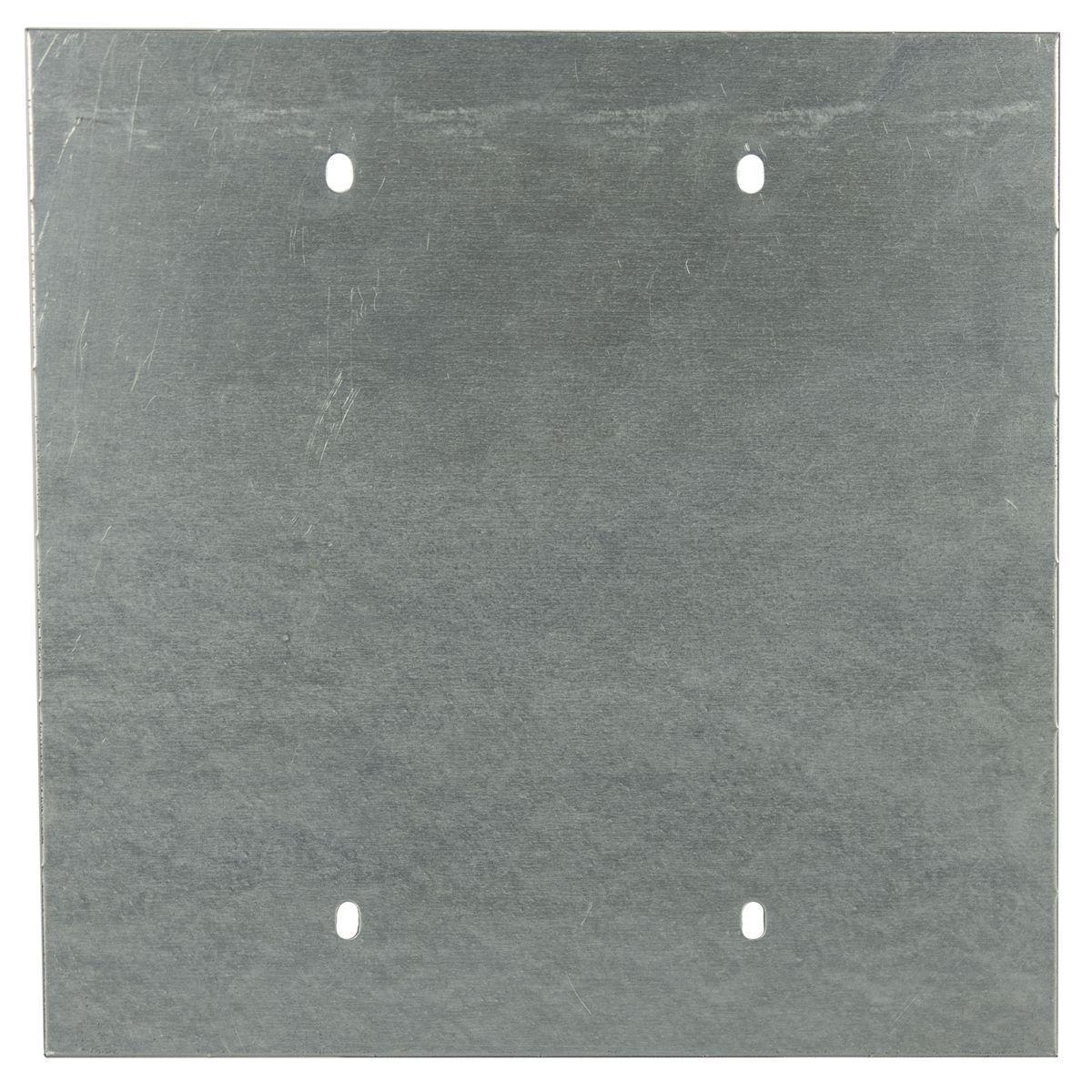 Wiegmann SCF0404G SC Series Non-Flanged Enclosure Cover, 6 in W, For Use With 4 in H x 4 in W Junction Box and Pull Box and NEMA 1 Screw Cover Wall Mount Enclosure, Carbon Steel