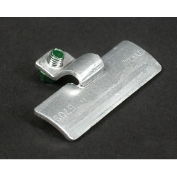 Wiremold 5709 1-Channel Grounding Clamp, For Use With 500 and 700 Series 600 V AC Raceway, Steel, Ivory/White