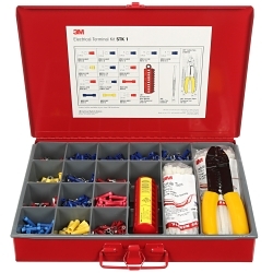 3MTM 7000036237 Terminal Kit, Metal, Red