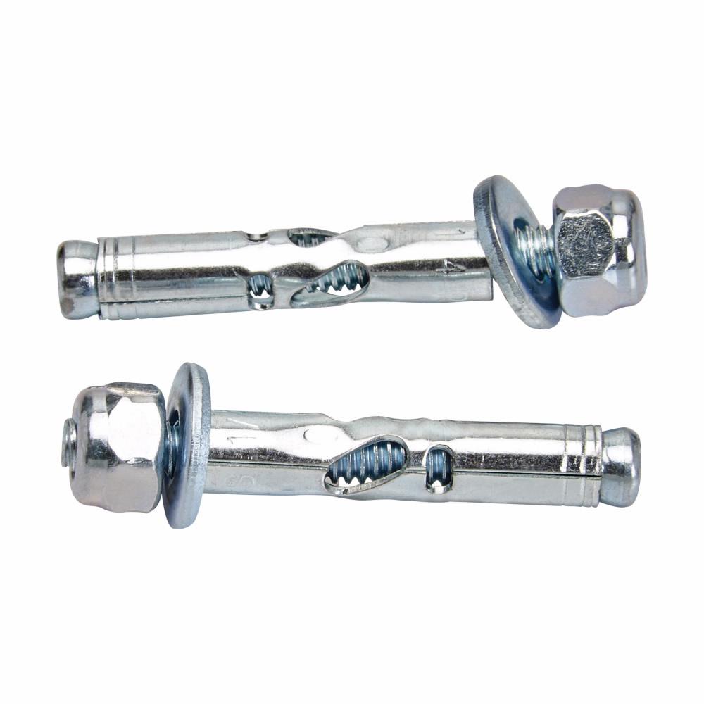 B-Line ASA-25-62AN Sleeve Expansion Anchor, 1/4 in Dia, #10 to 24 Thread, Steel, Acorn Head