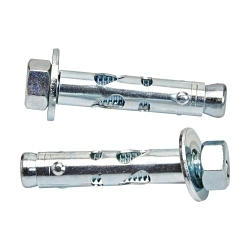 B-Line ASA-50-225HNSS4 1-Piece Hex Nut Style Sleeve Expansion Anchor, 1/2 in Dia, 3/8-16 Thread, 304 Stainless Steel, Hex Head