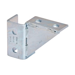 B-Line B274RZN Right Hand Single Corner Gusseted Connection, 8 Holes, 3-15/16 in L x 5-11/16 in W, Steel