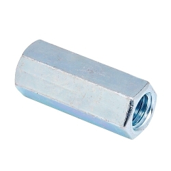 B-Line B655-3/4ZN Threaded Rod Coupling, 3/4-10, Steel, Zinc Plated