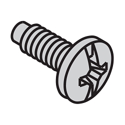 B-Line SB58604ZN 4-Post Machine Screw, Steel
