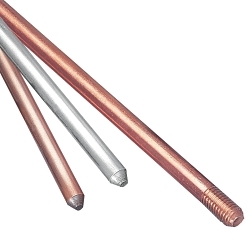 Blackburn E-Z Ground 7510S Clad Pointed Sectional Ground Rod, 3/4 in Nominal, 10 ft OAL, Copper