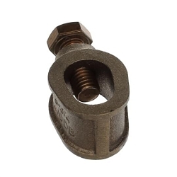Blackburn E-Z Ground GG34H Type GGH Heavy Duty Non-Insulated Grounding Rod Clamp, 3/4 in Rod, 8 to 4/0 AWG Conductor, Copper Alloy