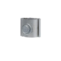 Blackburn PAE2121-9 2-Conductor Type PAE Dual Rated Extruded Parallel Groove Clamp, ACSR/Aluminum/Copper/Solid Conductor, 6 to 2/0 AWG Main/Run, 8 to 2/0 AWG Tap, 3/8 in Bolt, Aluminum