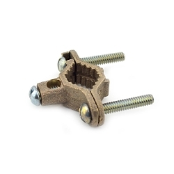 Bridgeport 1309-B Ground Clamp, 8 to 4 AWG Conductor, Brass