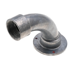 Bridgeport CSE-100 Concrete Slab Elbow, 1 in Trade, Die Cast Zinc