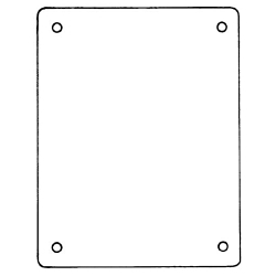 Carlon Circuit Safe JP1614P Back Panel, 12.88 in W x 14-3/4 in H, Polycarbonate/PVC