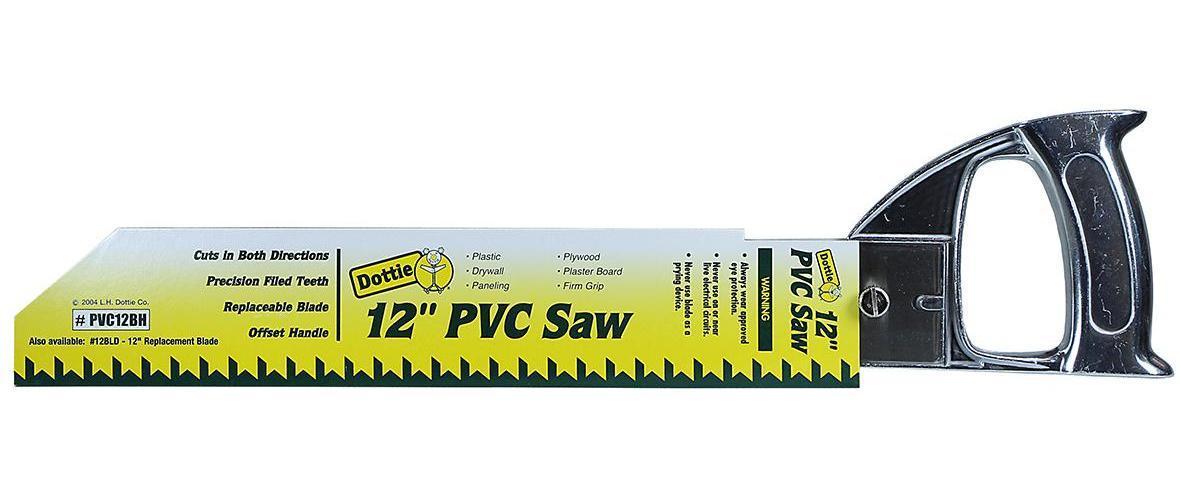 Dottie PVC12BH Bi-Saw With Blade, 12 in L Bi-Metal Blade, PVC Handle