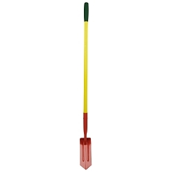 Dottie SHTR4 Professional Grade Standard Shovel, 4 in W, Trenching Blade Point, 48 in L Handle