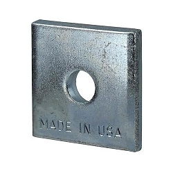 Dottie SQW38 Square Washer, Steel, Electro Galvanized